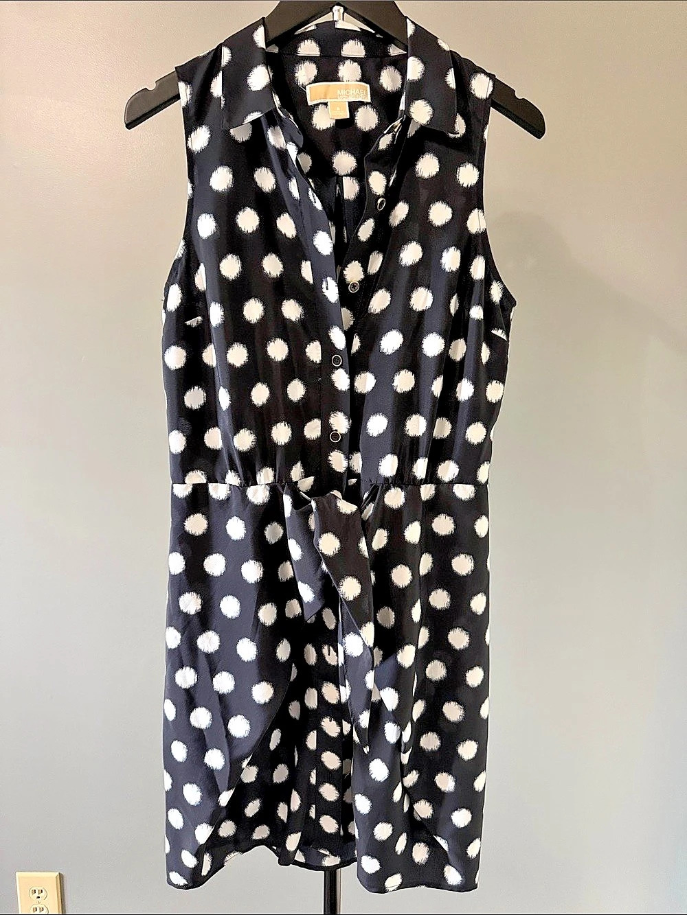 Michael Kors Polka Dot Mini Dress Size 8 Like New